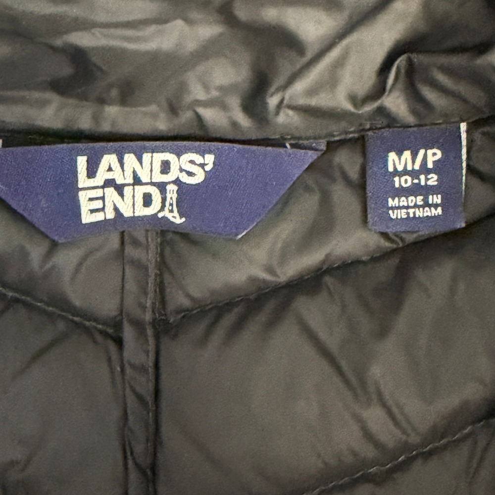 Lands End Womens Wanderweight Ultralight Packable LONG Down 800 Fill Puffer Vest - Picture 2 of 10